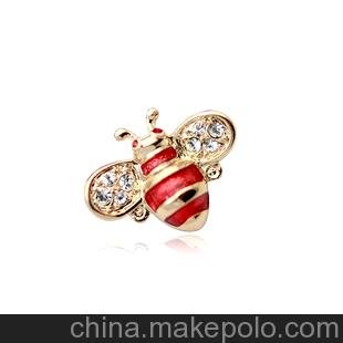 網(wǎng)店貨源 飾品批發(fā) 可愛小動(dòng)物 伊泰蓮娜.麗晶飾品 小蜜蜂胸針圖片