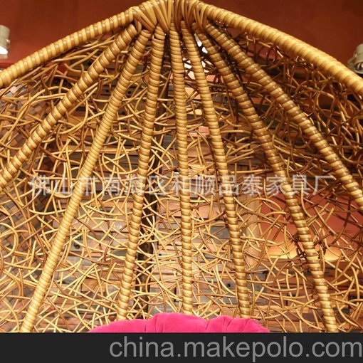 佛山吊籃藤椅 戶外休閑藤編鳥巢 批發(fā)仿藤鳥巢吊籃圖片