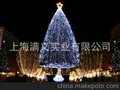 光纤圣诞树 大型豪华圣诞树 节庆户外场景布置 大型发光圣诞树