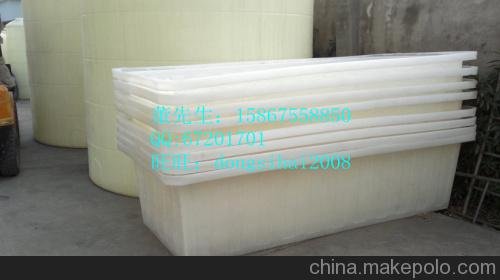 直銷1500L食品級(jí)大型方形防腐耐酸堿PE滾塑塑料桶容器電鍍酸洗槽圖片