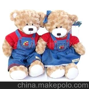 批發(fā)供應(yīng)泰迪熊玩具 義烏玩具廠 填充毛絨玩具 動(dòng)物玩具情侶熊圖片