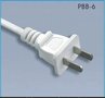 国标 3C认证电源线 纯铜线 环保PBB-6/10 两芯插头电源线