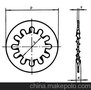 内齿锁紧垫圈GB861.1 DIN6797