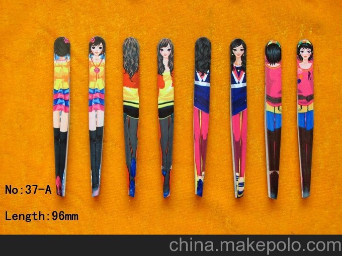 供應(yīng)卡通美女眉夾,美人眉夾,披覆眉夾圖片