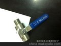 批发供应一头内螺一头外螺纹/Q11-16P/BSPT/NPT/不锈钢球阀