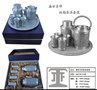送礼品选盛世吉祥/纯锡茶具套装/高档实用的锡工艺品/创意茶具