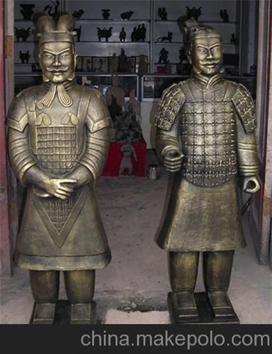 供應兵馬俑仿制品 西安秦始皇兵馬俑仿制品出售  陶俑工藝品圖片