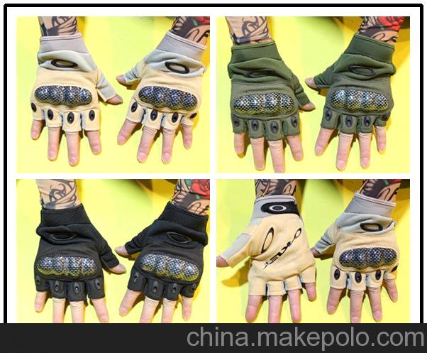 生產批發Oakley奧克利O記戰術手套/騎行戶外運動手套 半指手套