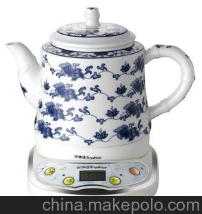 榮事達(dá)青花保溫陶瓷電水壺TC1215圖片