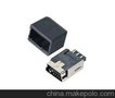 MINI USB 5P母座焊线式B型（两件式）MINI USB