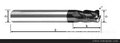 批发销售德国DaElement四刃加长圆鼻合金立铣刀（特价中）