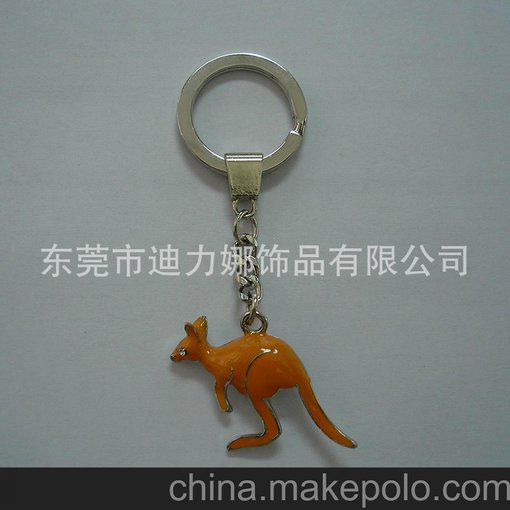 外貿(mào)熱賣(mài)金屬琺瑯鑰匙扣 新款合金袋鼠鑰匙扣 創(chuàng)意動(dòng)物鑰匙扣圖片