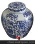 景德镇陶瓷酒瓶青花酒坛酒缸20斤全手工绘画雕刻密封带龙头0211