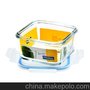 正品韩国乐扣 glasslock钢化玻璃保鲜盒 方形保鲜盒玻璃批发490ml