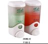 540ml双格深圳厂家透明ABS耐用双用皂液器酒店皂液器手动 皂液盒