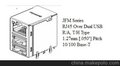 富士康   双层USB+RJ45   JFM24U1B-21C3-4F