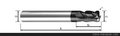 批发销售德国DaElement四刃加成圆鼻合金立铣刀（特价中）