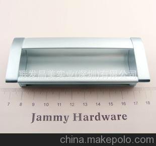 深圳晶美鋅合金衣柜櫥柜抽屜暗藏內藏暗拉手隱形拉手L216-160圖片