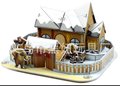 3D立体拼图批发 儿童手工拼插图 福建地摊热卖玩具 幼儿园奖励