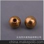 供应TA00158半孔圆珠 黄铜光面珠子散珠