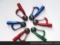 指南针登山扣手电筒