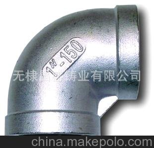 304不銹鋼絲扣彎頭 管件 高壓絲扣管件圖片