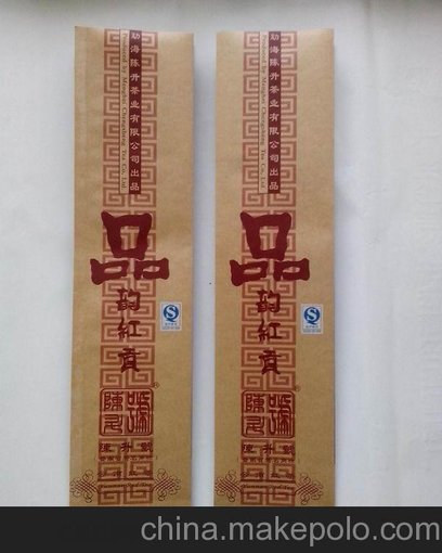 供應(yīng)帶風(fēng)琴牛皮紙茶葉袋圖片