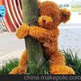 正版GUND泰迪熊磁鐵害羞熊 可任意擺造型
