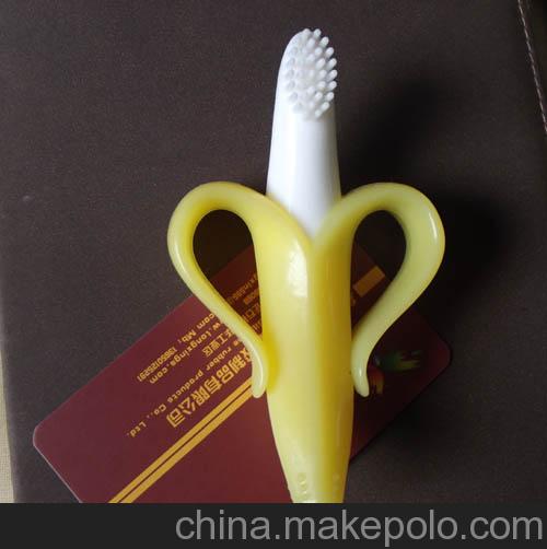 供應其他S2290 香蕉牙刷 硅橡膠 BABY玩具 啟蒙教育 訂制
