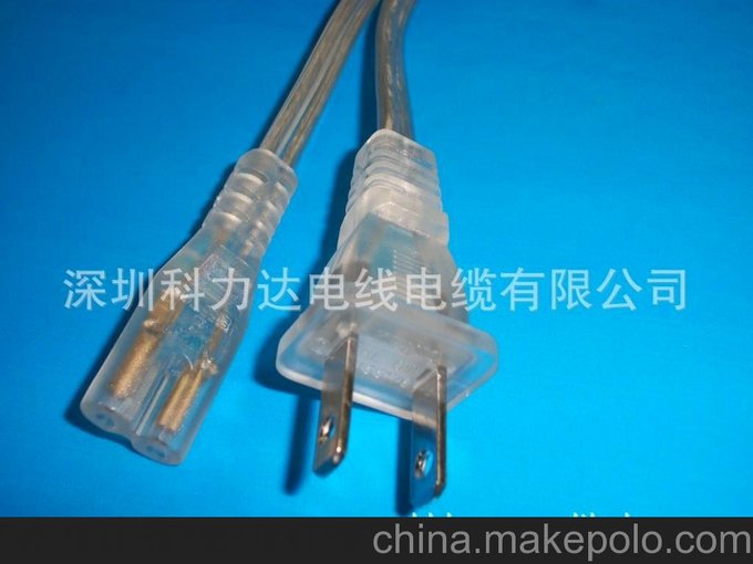 國標(biāo)CCC兩插帶8字尾電源 包工包料圖片