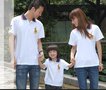 厦门全能印广告衫批发 情侣装 亲子装秋季长袖T恤批发