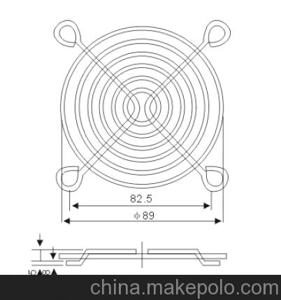 正品 加粗型9CM金屬網罩 9厘米風扇防護網罩 風扇網罩 機柜網罩