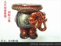 供应集美家居装饰城208工艺品人生如意象凳 招财大象坐凳