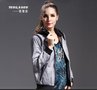 特加依-1051817 时尚格子带帽外套 批发女装服装尾货
