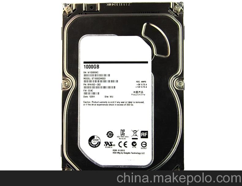 希捷（Seagate）500G ST500DM002 7200轉 16M SATA 6G 臺式機硬盤