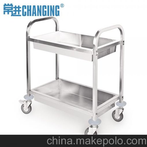 供應(yīng)常進(jìn)cj007不銹鋼收碗碟盤(pán)車(chē)酒店食堂收拾車(chē)圖片