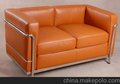 柯布西耶设计的真皮沙发（Le Corbusier Sofa）高档真皮 现代简约