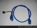 厂家直销20PIN 转 USB3.0 转接线带小尾巴机箱内置 USB3.0