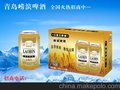 供应崂滨啤酒小麦王啤酒青岛崂滨小麦王易拉罐啤酒
