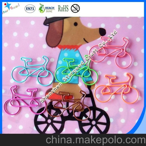 創(chuàng)意自行車異形回形針 特色新促銷禮品優(yōu)選 廠家直銷圖片