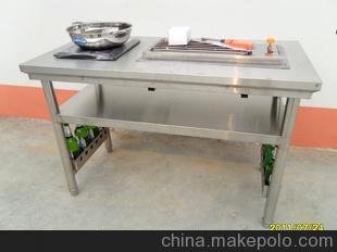 魯盛廚房設備廠(chǎng)主要生產(chǎn)，燒烤桌，麻辣燙桌，各種休閑食品機械圖片