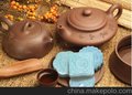 玉品世家翡翠月饼紫砂壶