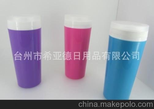 塑料密封平蓋水杯 新款杯子 密封杯 環(huán)保塑料PP水杯圖片