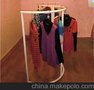 S形衣服架 服装货架服装店衣架展示架 落地中岛服装架 服装展示架