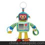 拉瑪澤Lamaze多功能機器人車床掛 帶響紙安全鏡 頭可轉(zhuǎn)動嬰兒玩具