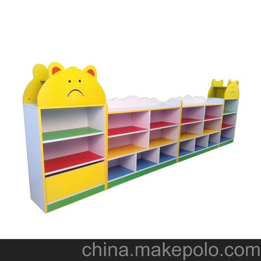 兒童玩具柜 收納柜 兒童玩具彩色防火板組合柜 實(shí)木玩具柜圖片