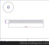 供应6号电子散热器 梳子散热器 工业散热器铝合金型材加工厂家
