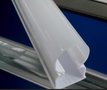 热销T5PC全塑内条纹双色一体化灯管外壳 LED塑料灯管配件
