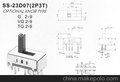 SS-23D07三档拨动开关 柄高可选