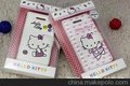 新款上市 苹果iphone 4hello kitty左右开皮套 手机套 可挂手机链